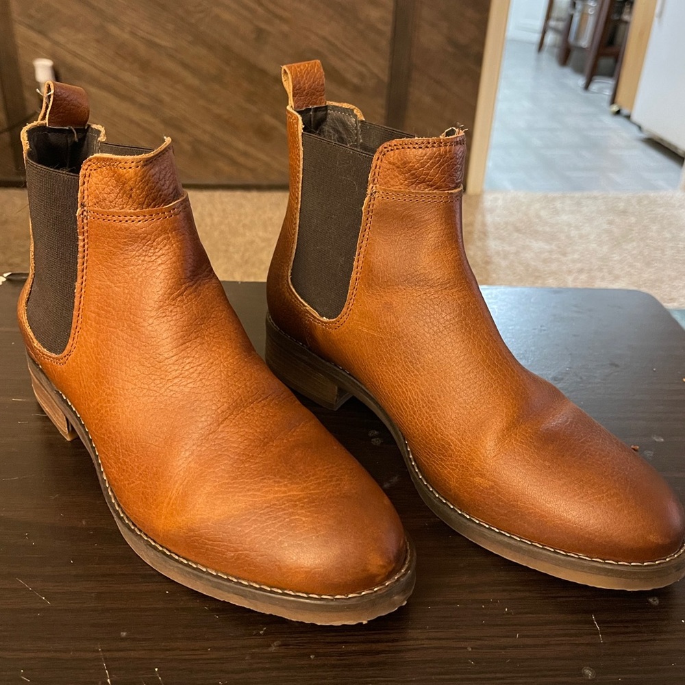 Distressed, rustic women’s bootie